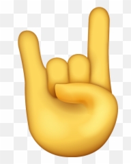 Rock Emoji Free Download Ios Emojis - Hand png