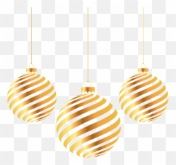 Download Golden Graffiti Light Bulb Transparent - Christmas Balls Vector Png