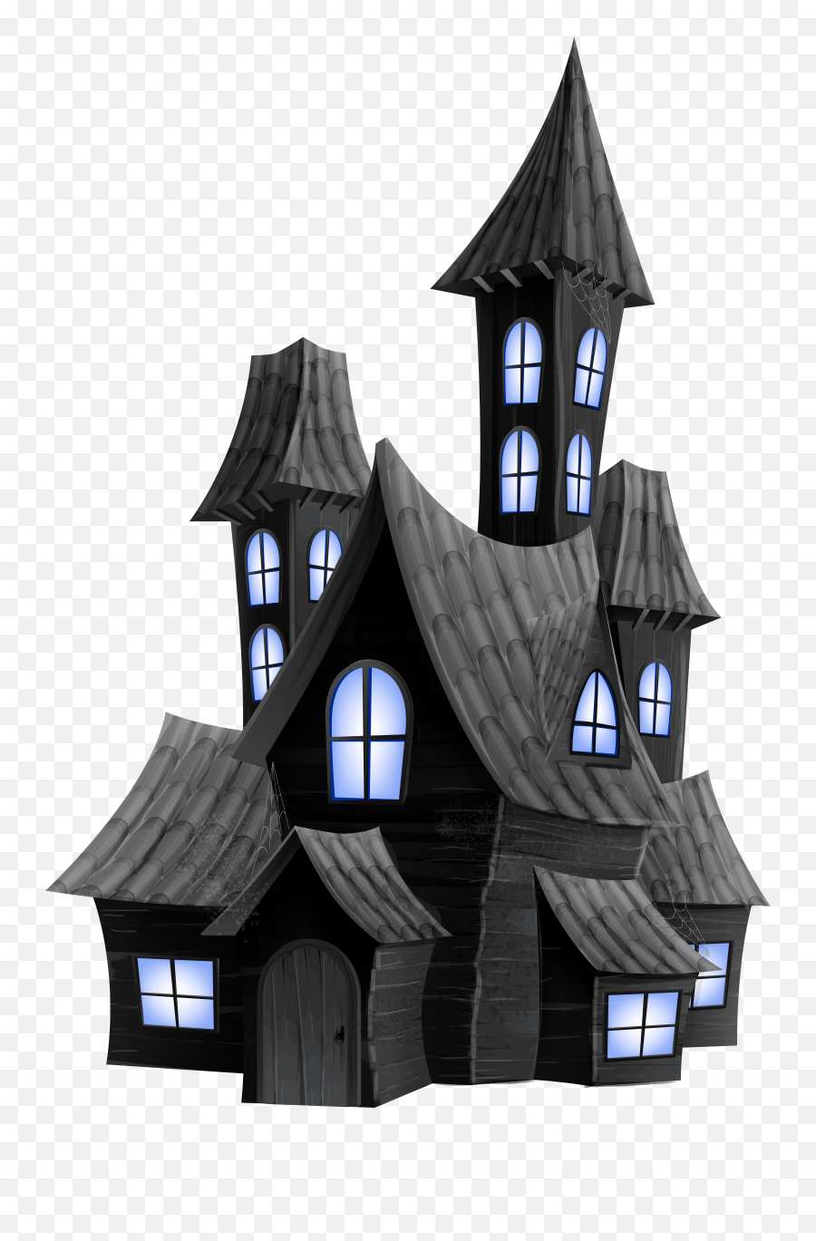 Download Ghost Scary Halloween Transparent House Free - Haunted House Png,Ghost Transparent Background