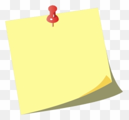 Pin Clipart Posted Note Transparent Free - Background Post It Note Gif png