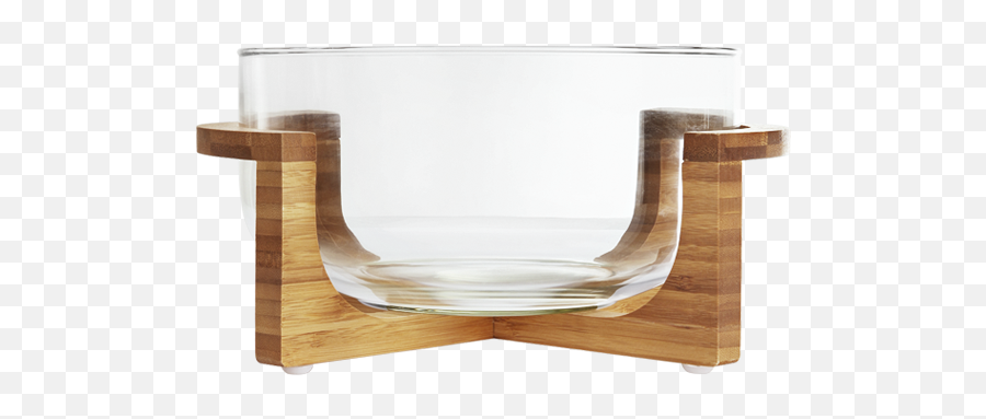Bay Glass Salad Bowl With Stand - Coffee Table Png,Salad Bowl Png