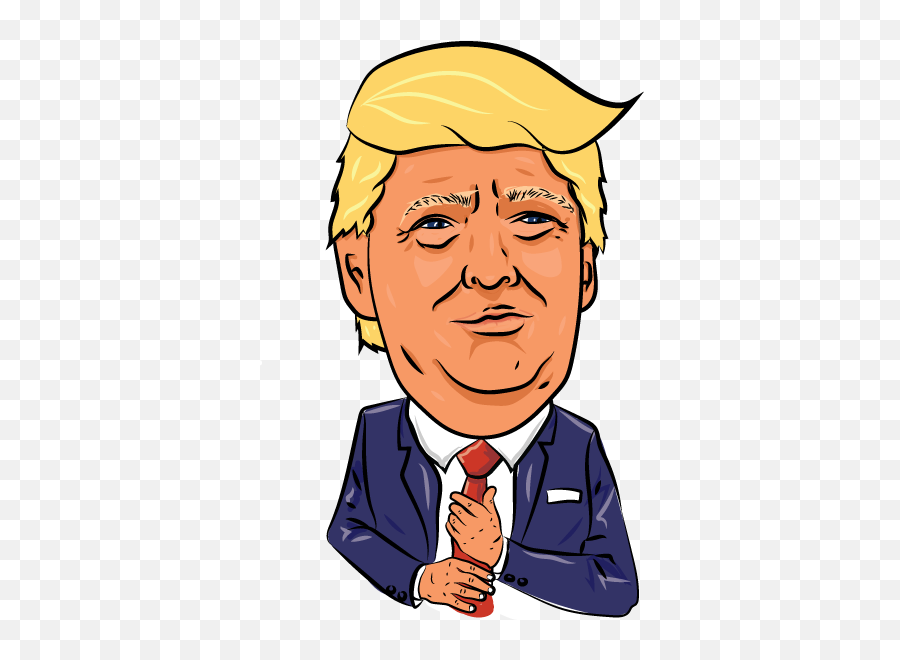 Exclusive Chat Stickers For Imessage By Chatstickerscom - Cartoon Png,Trump Head Transparent