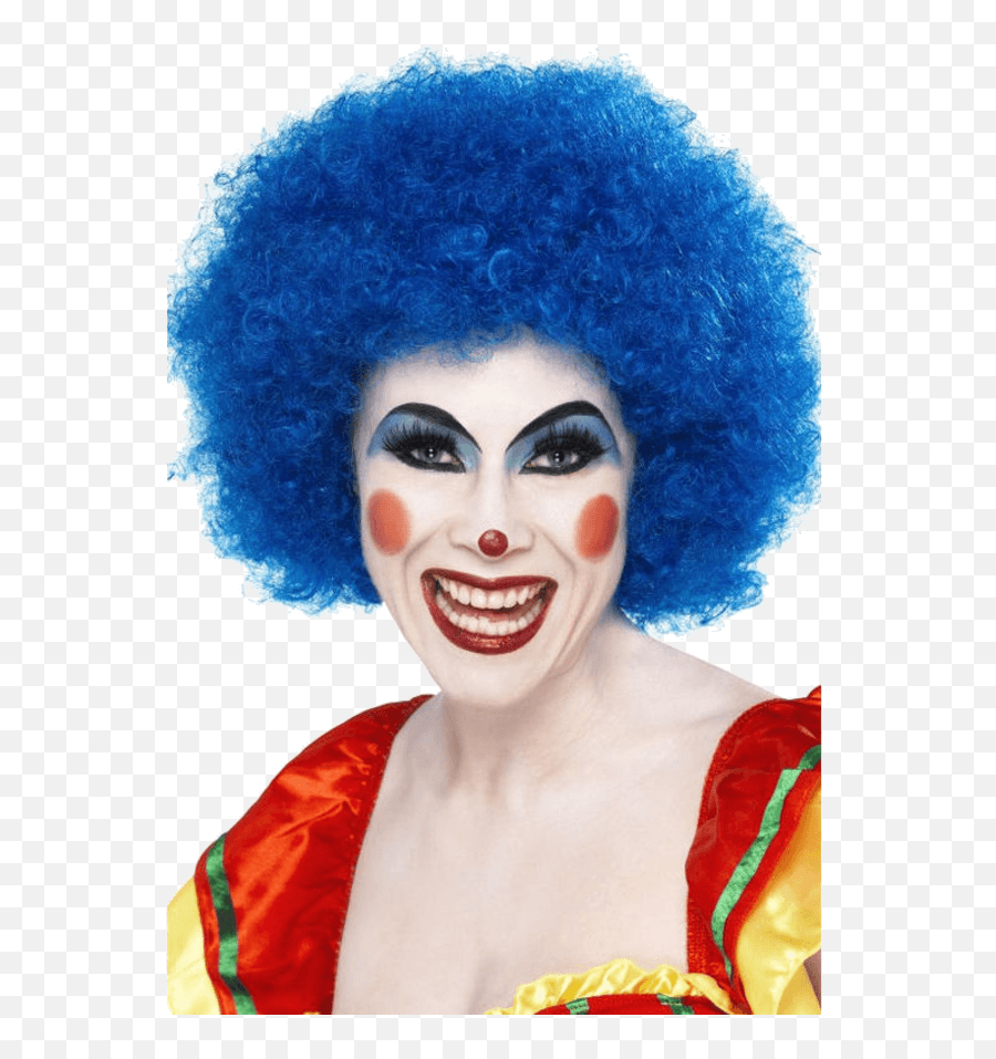 Download Hd Crazy Clown Wig Blue 120g Smiffys Transparent - Clown Blue Wig Png,Clown Wig Png