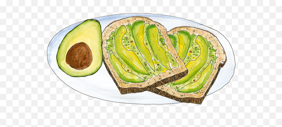 Download Transparent Toast Avocado Image Library - Moving Avocado Toast Transparent Png,Avocado Transparent