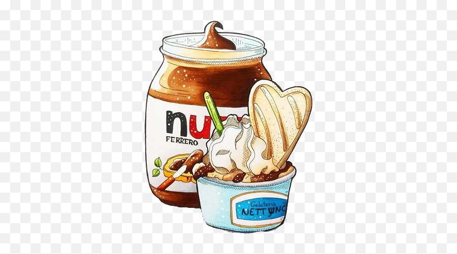 Nutella Nutellalove Nutellaaaaaa Nutellaforev - Copic Png,Nutella Png