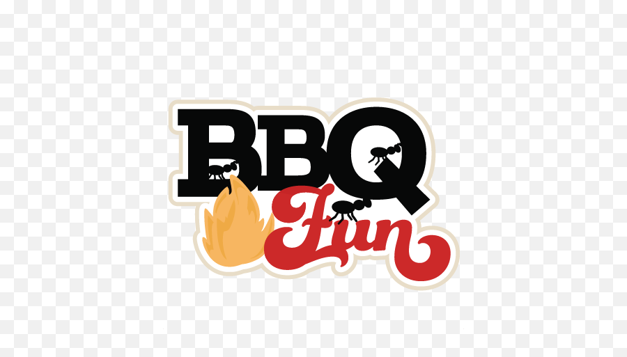 Bbq Fun Scrapbook Title Svg Cutting Files Summer Cut - Bbq Title Png,Bbq Png