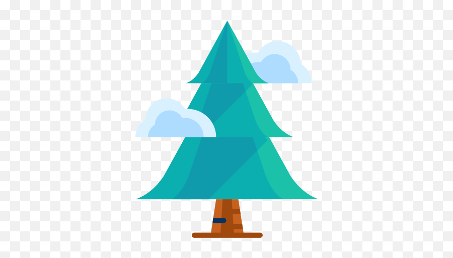 Cloud Forest Tree Triangle For Christmas - 512x512 Christmas Tree Png,Cloud Pngs
