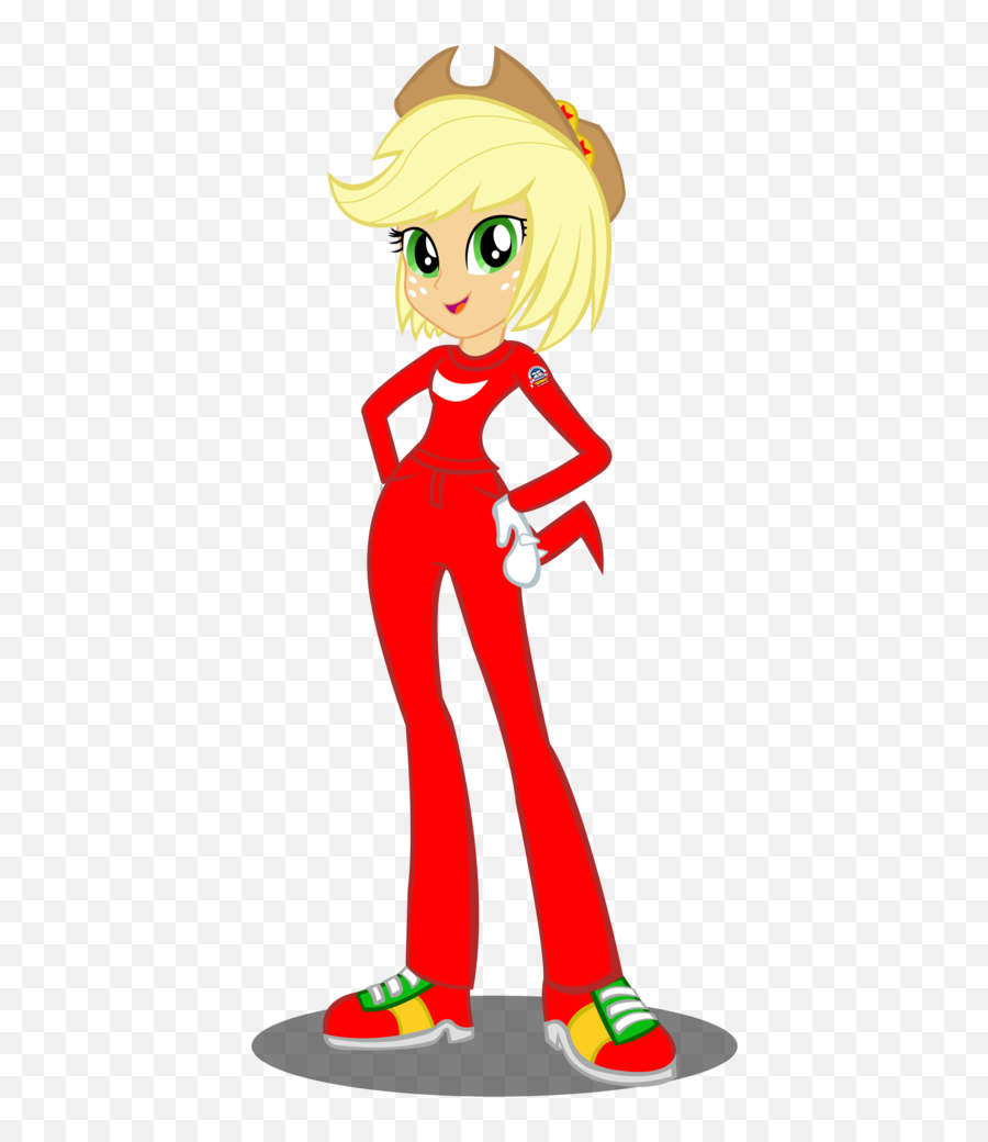 Download Alternate Hairstyle Applejack Artist - Knuckles Applejack As Knuckles Png,Knuckles The Echidna Png