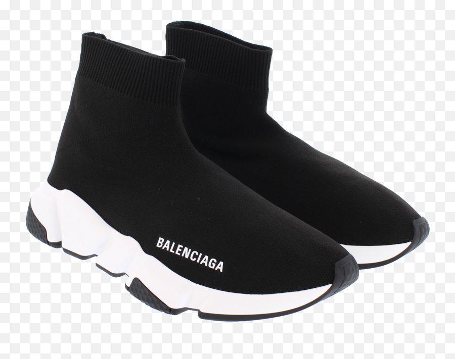 Speed Trainer Black White So Sneakers - Running Shoe Png,Balenciaga Png