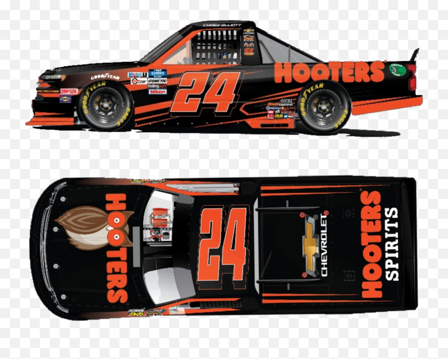 Pre - Order 2020 Atlanta Truck Race Hooters Standard 124 Chase Elliott Hooters Truck Png,Hooters Logo Png