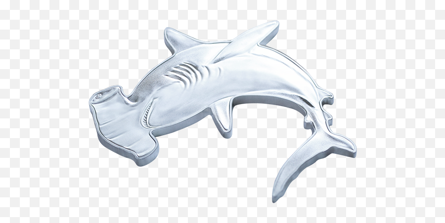 1 Oz Pure Silver Coin U2013 Great Hammerhead Shark - Mintage Shark Png,Hammerhead Shark Png