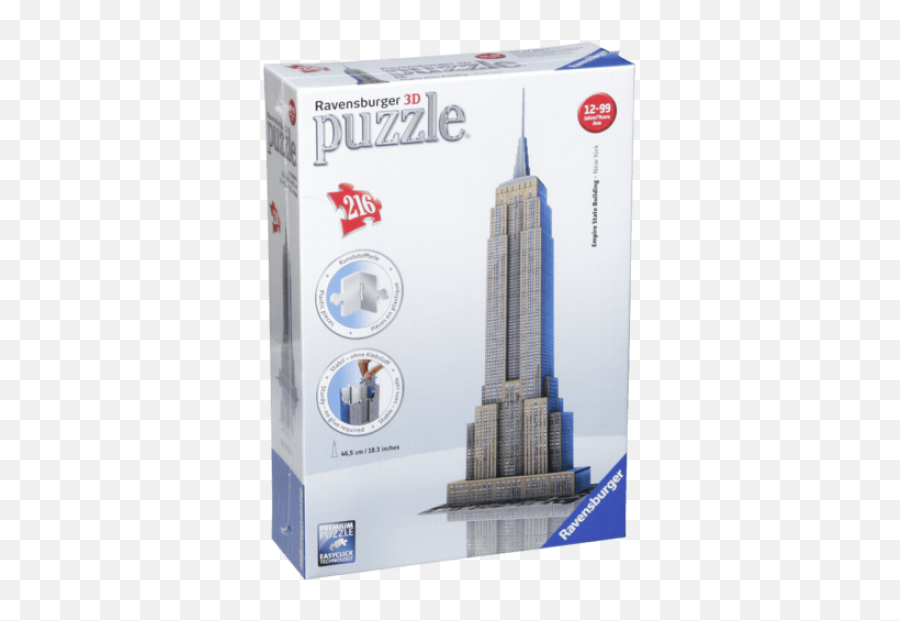 Download Empire State Building Puzzle 3d Ravensburger - Full Ravensburger Empire State Building Png,Empire State Building Png