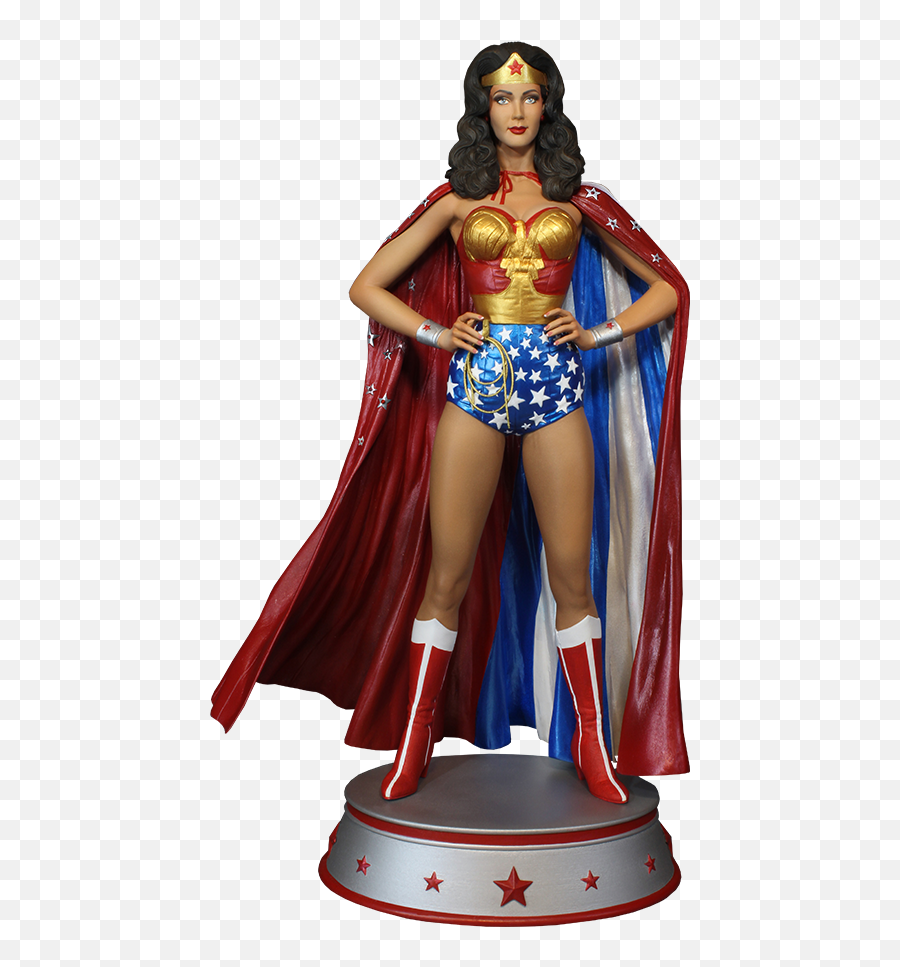 Dc Comics Wonder Woman Cape Variant - Lynda Carter Wonder Woman Maquette Png,Wonder Woman Transparent