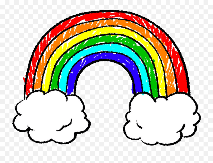 Draw A Rainbow - Rainbow For Kids Drawing Png,Draw Png