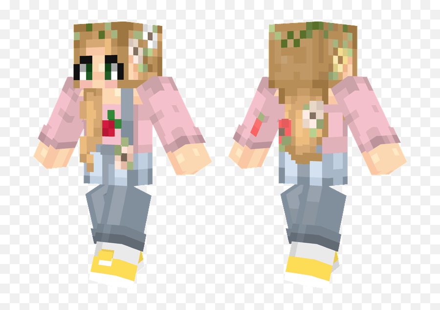 Cottage Girl Skin - Fictional Character Png,Minecraft Hud Png