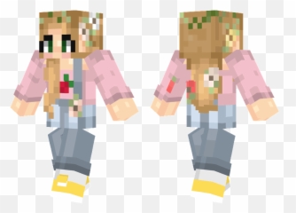 Cottage Girl Skin - Fictional Character Png,Minecraft Hud Png