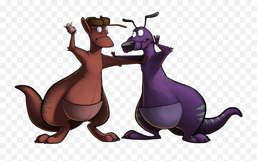 Download The Transplant By Macroceli - Courage The Cowardly Courage The Cowardly Dog Kangaroo Monster Png,Courage The Cowardly Dog Transparent