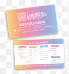 Lularoe Printed Business Cards Make Your Own - png