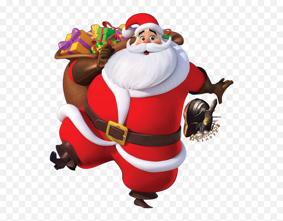 Happy Santa Claus With Gifts Png Transparent Image - Free Santa Claus Images Png Hd,Christmas Gifts Png