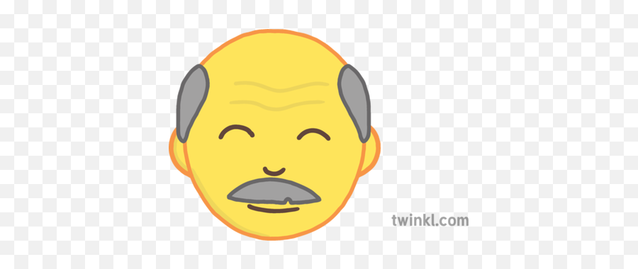 Older Man Face People Emoji Story Book Differentiated - Cartoon Png,Man Emoji Png
