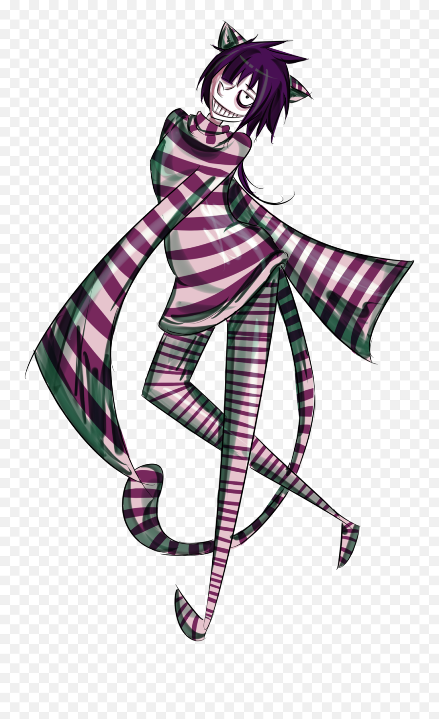 Funny Cheshire Cat Drawing Free Image - Fictional Character Png,Cheshire Cat Smile Png