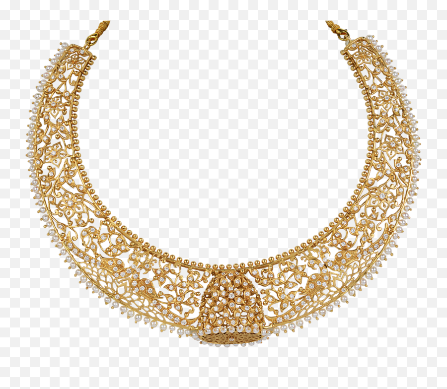 Necklace Design Png Pic - Traditional Necklace Png,Gold Necklace Png