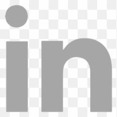 Linkedin Icon - Grey Png