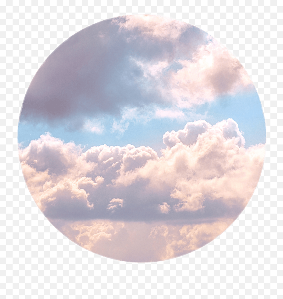 Blue Aesthetic Cloud Wallpapers - Cloudy Sky Pink Png,Jimin Circle Icon