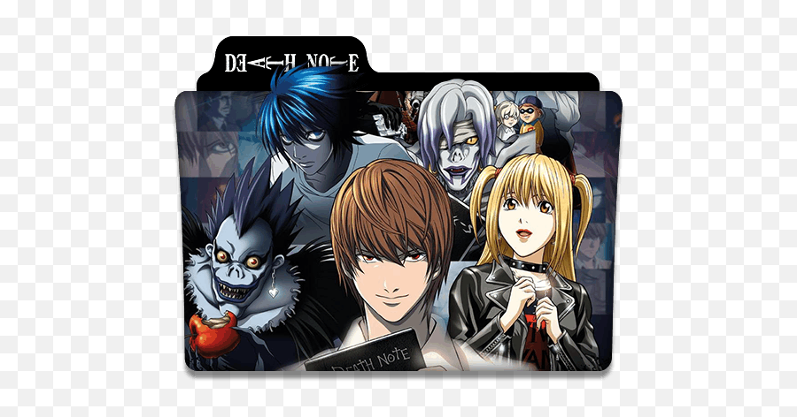 L App Icons Death Note - Death Note Anime Folder Icon Png,Death Note Folder  Icon - free transparent png images 
