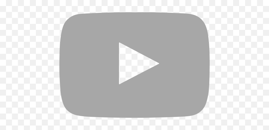 Youtube Icon Png Black 4 Image - Youtube Button Png Grey,Youtube Icon Png