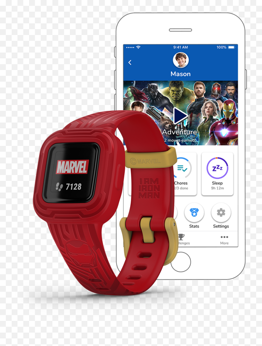 Garmin Vivofit Jr 3 - Marvel Iron Man Garmin Vivofit Jr 3 Iron Man Png,Hex Icon Watch Band