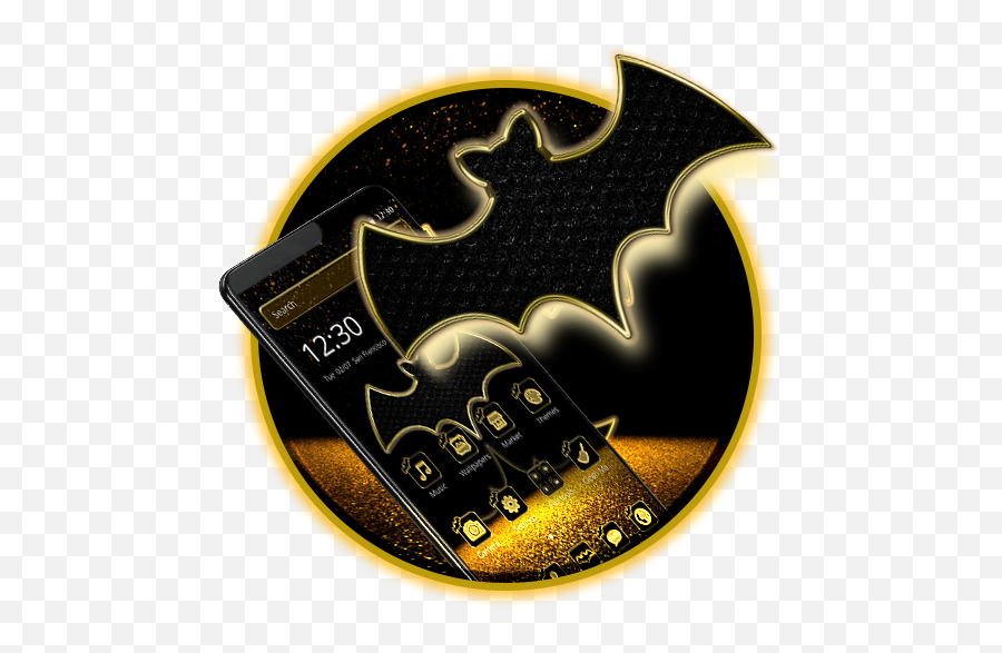 Super Gold Batman 2d Theme - Bat Png,Simple Bat Icon