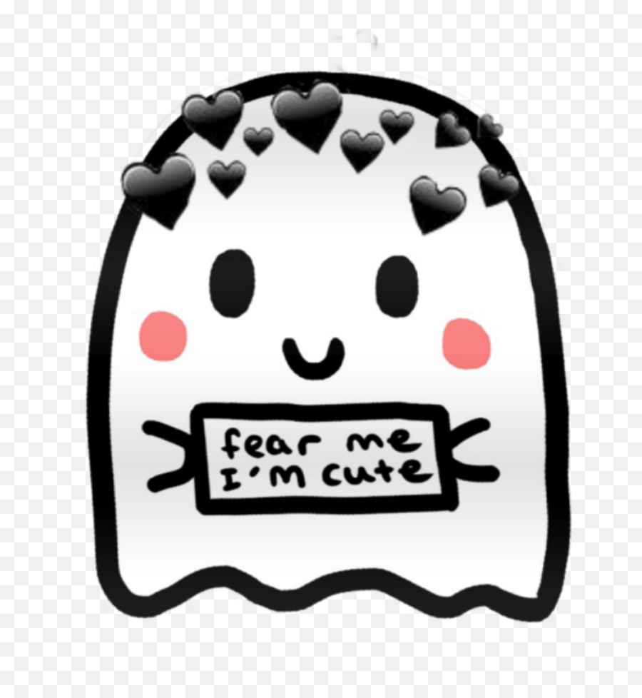 Ghost Emoji Hearts October Halloween Cute - Cute Easy Doodle Art Png,Ghost Emoji Transparent