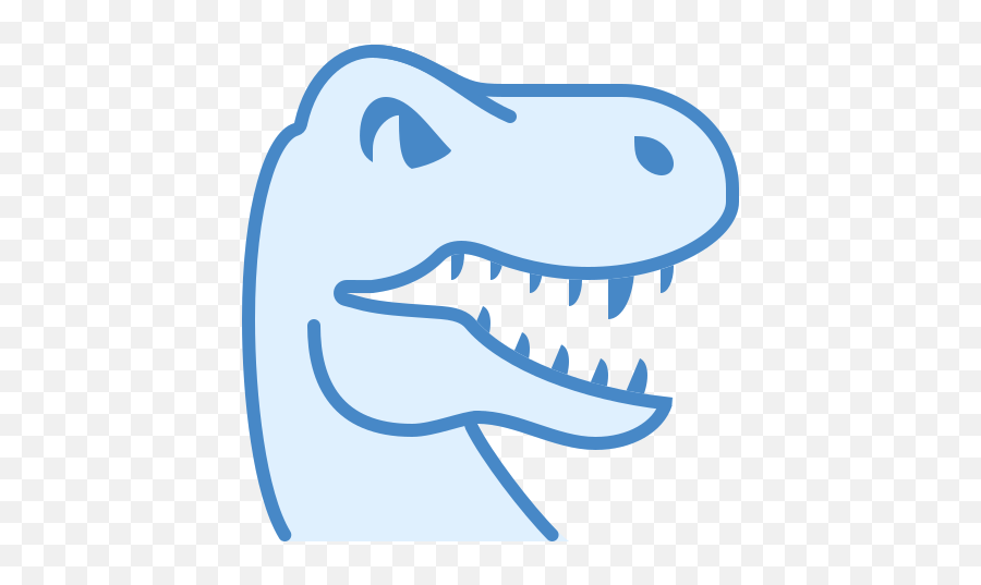 Dinosaur Icon In Blue Ui Style - Dinosaurio Png Icon,Dinosaur Icon Png