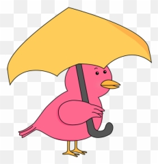 Free Bird Umbrella Cliparts Download - Using An png