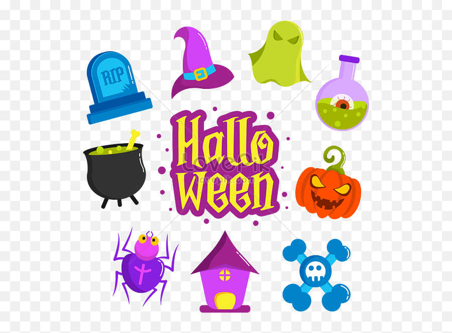 Halloween Scary Icon Element Graphics Imagepicture Free - Witch Hat Png,Halloween Icon Pack