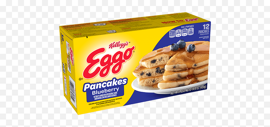 Kelloggu0027s Eggo Blueberry Pancakes - Eggo Waffles Png,Pancake Menu Icon