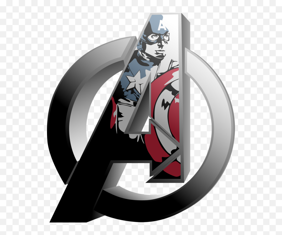 Download Avengers Logo Iron Man - Full Size Png Image Pngkit Captain America A Logo,Capitan America Logo