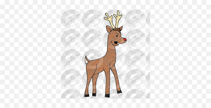 Grumpy Reindeer Picture For Classroom Therapy Use - Great Cartoon Png,Reindeer Clipart Png