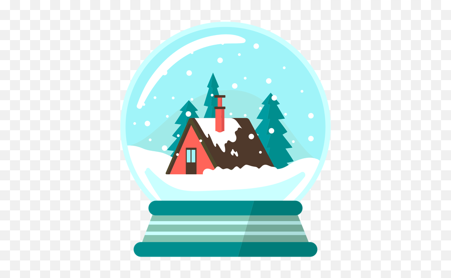 Mountain Lodge Snow Globe Transparent Png U0026 Svg Vector - For Holiday,Snow Globe Icon