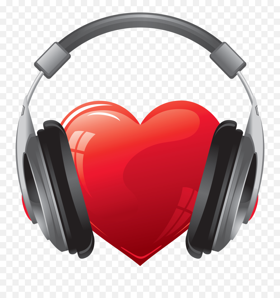 Png Clipart Download Free Clip Art - Heart With Headphones Png,Cartoon Headphones Png