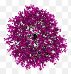 Download Hd Single Bed Top View Png Page Parallax - Pink Tree