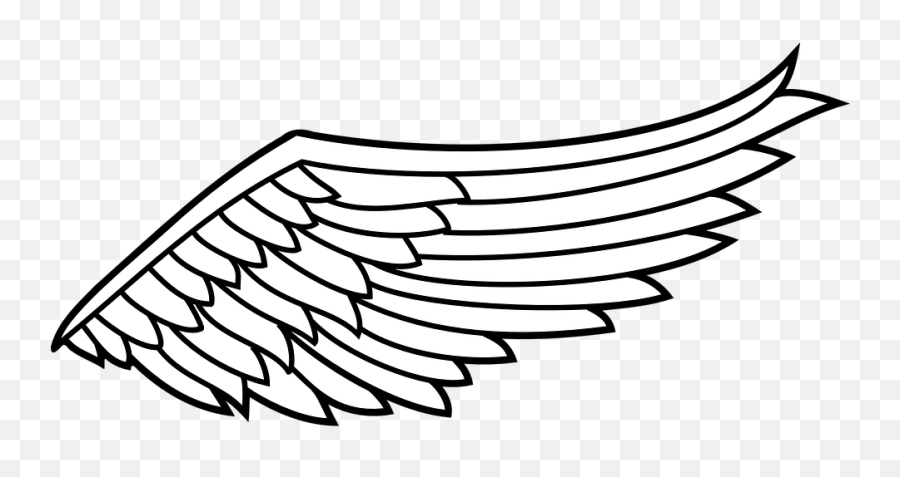Wing Flight Angel Spiritual Flying Spiritu - Right Angel Wing Clipart Black And White Png,Angel Wings Transparent Background