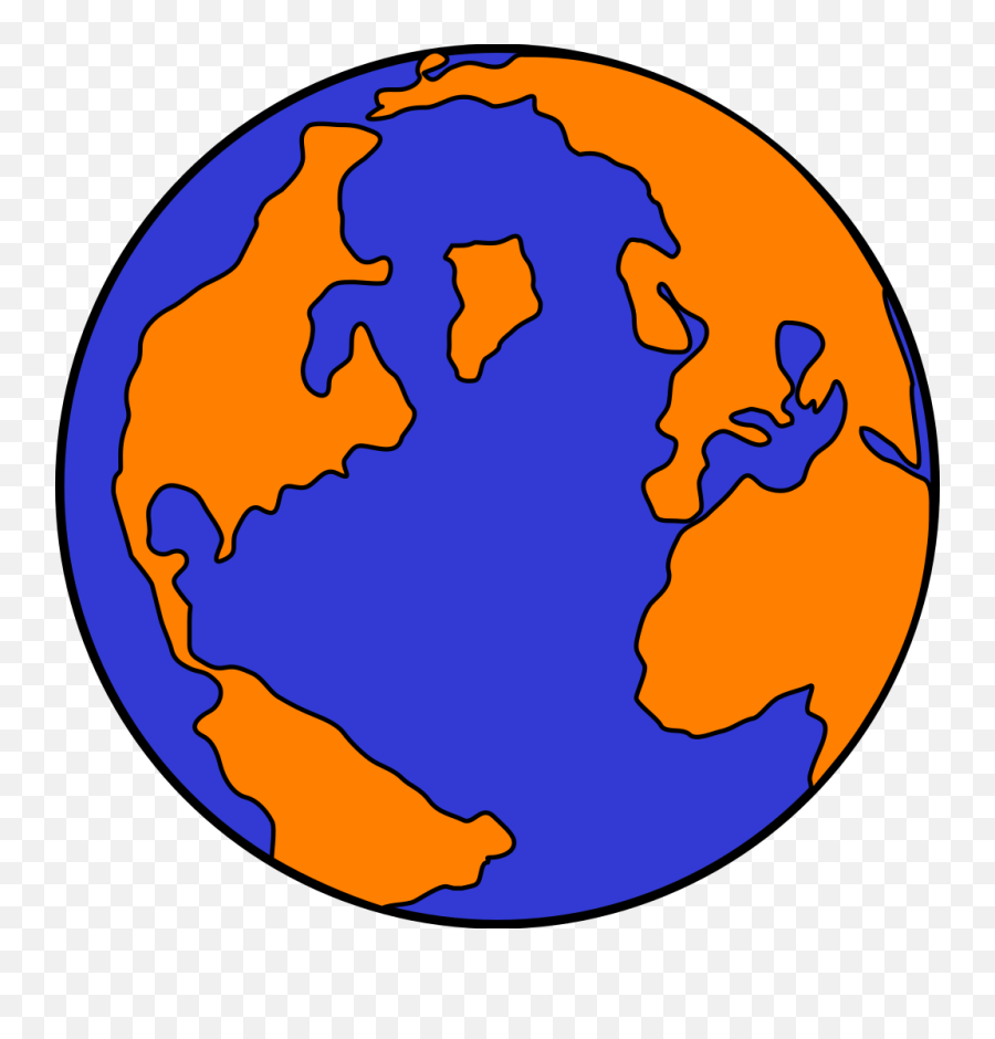 Globe Earth Planet - Free Vector Graphic On Pixabay Blue And Orange Globe Png,Earth Clipart Transparent