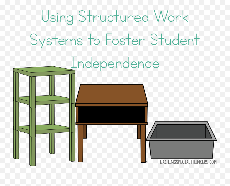 Using Structured Work Systems To Foster Student Independence Png End Table Icon