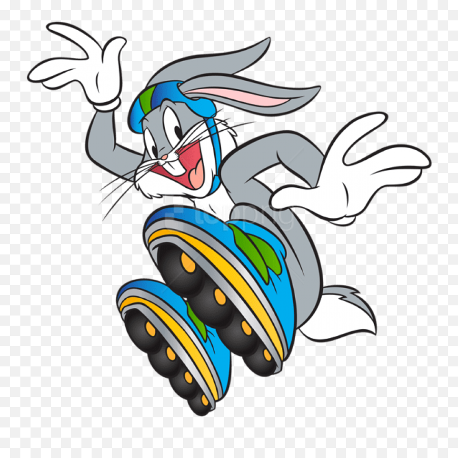 Download Hd Lola Bunny Clipart - Roller Bugs Bunny On Skates Png,Bunny Clipart Png