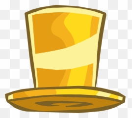 Gold Top Hat Png - Transparent Cartoon