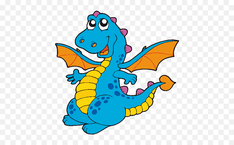 Cute Cartoon Dragons With Flames Clip Art Images Are - Cute Blue Dragons Png,Blue Flame Transparent Background