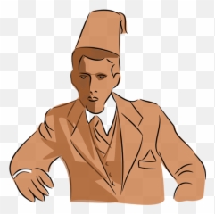 Man With Fez Illustration Free Svg - Clip Art Png,Fez Png