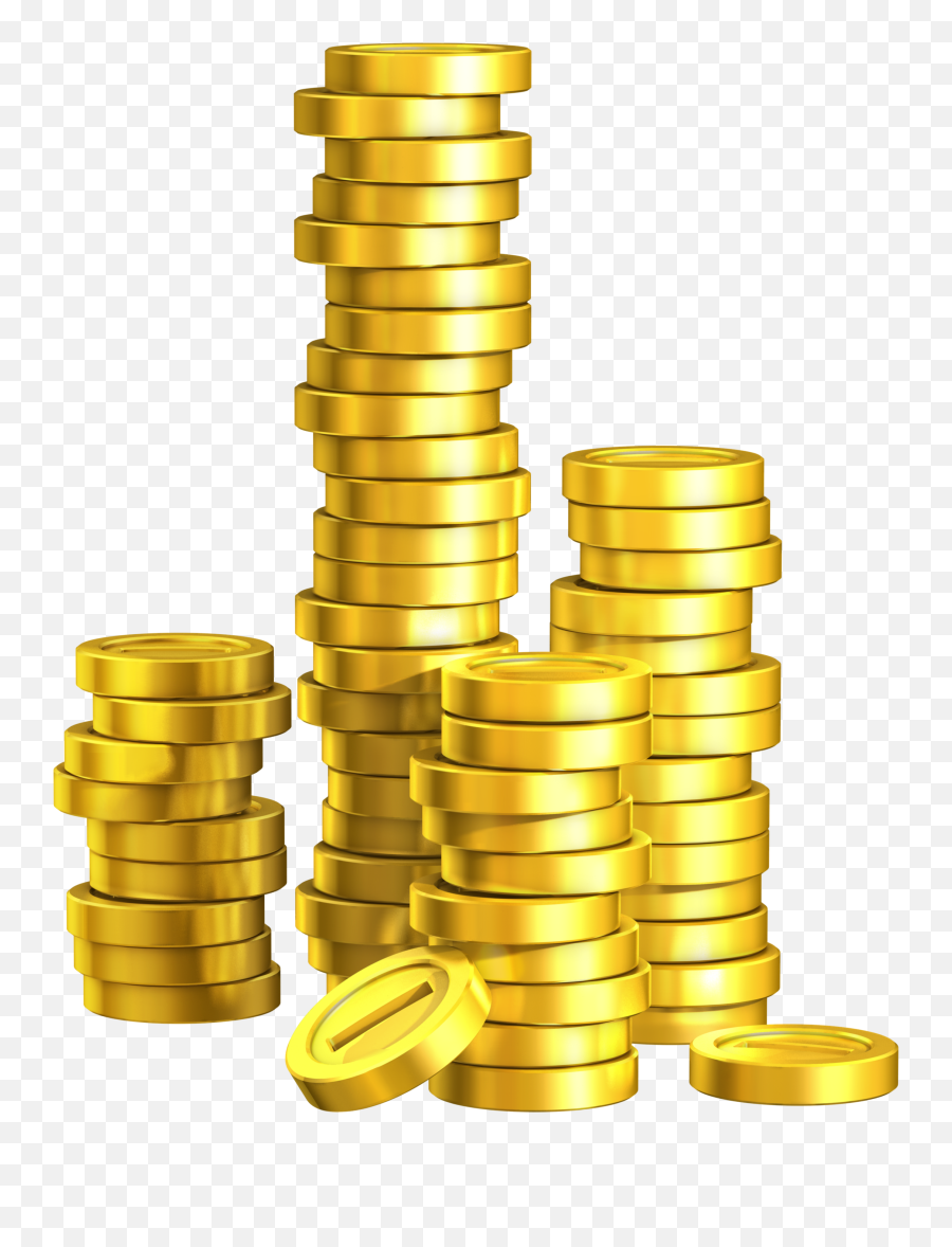 Gold Coins Png Image - Cartoon Gold Coin Png,Coin Transparent